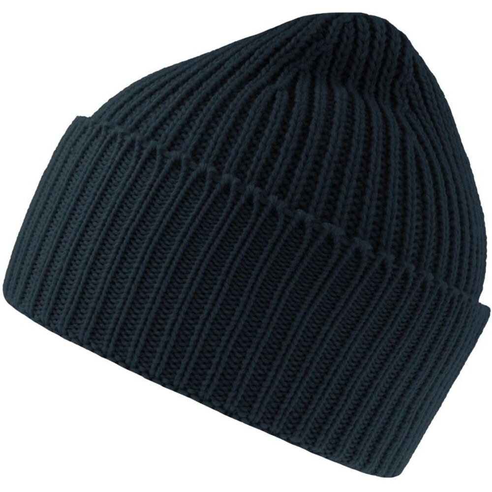 Atlantis Unisex Adult Oak Chunky Knit Beanie / Navy